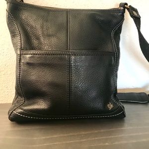 The Sak Black Leather Crossbody Purse